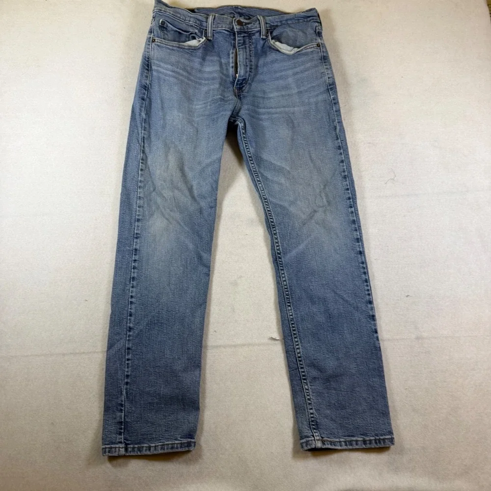Levis 505 Regular Fit Straight Leg Mens Blue Denim Jeans 32x30 Medium Wash‎